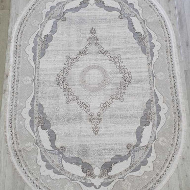 Турецкий ковер Amatis Lux 36564A OVAL L.BEIGE / L.BEIGE