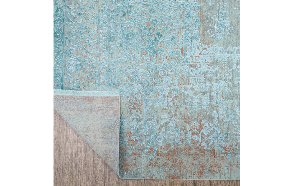 Ковер Art Deco ДИЗАЙН 3041B ЦВЕТ CREAM / JADE_TURQUOISE