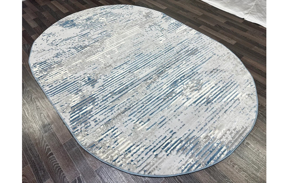 Ковер турецкий D071A_D.GREY коллекции Bojnord овальный