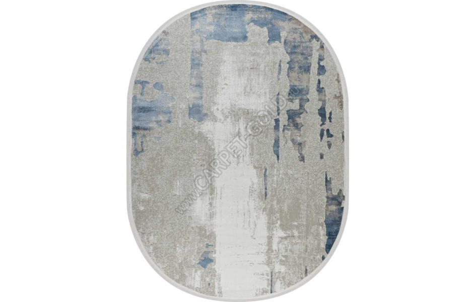51273B OVAL BLUE / CREAM Nadejda